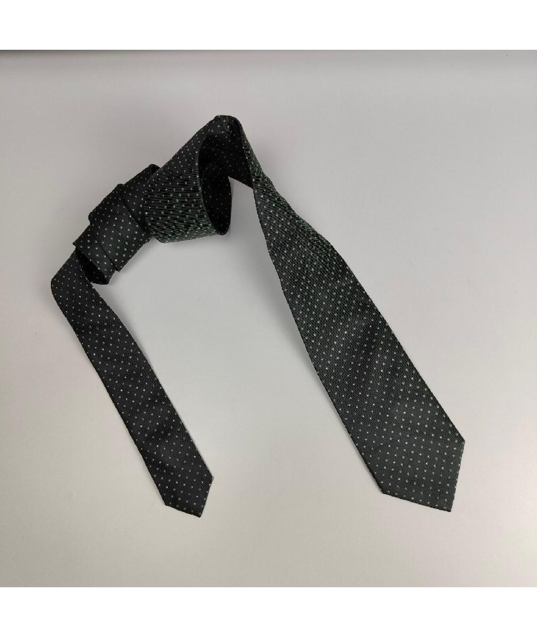 HUGO BOSS Зеленый шелковый галстук, фото 4