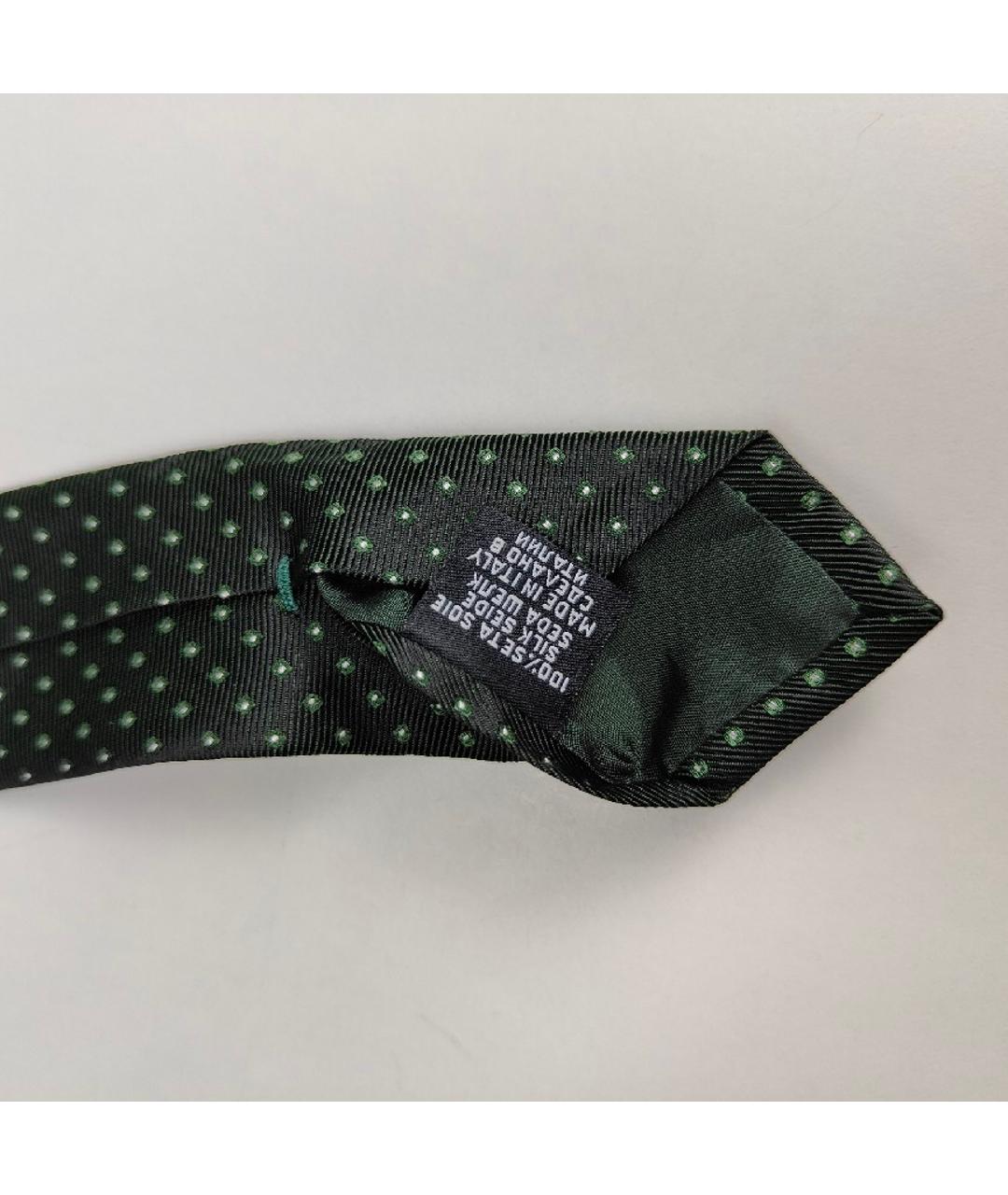 HUGO BOSS Зеленый шелковый галстук, фото 5