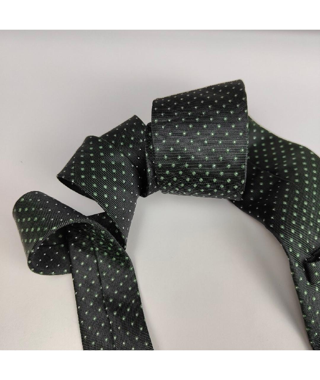 HUGO BOSS Зеленый шелковый галстук, фото 8