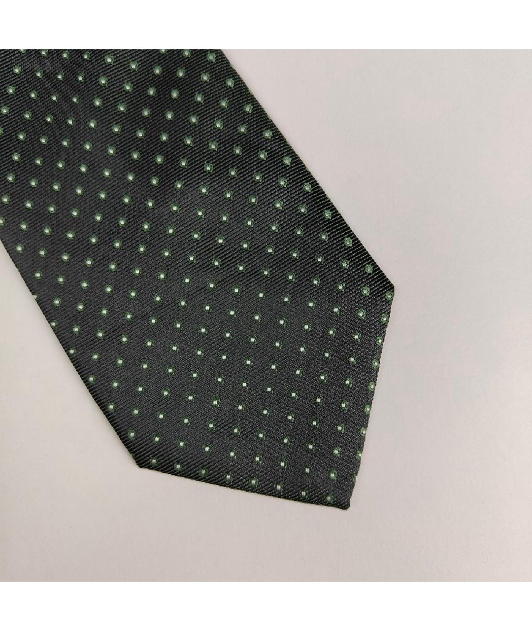 HUGO BOSS Зеленый шелковый галстук, фото 2