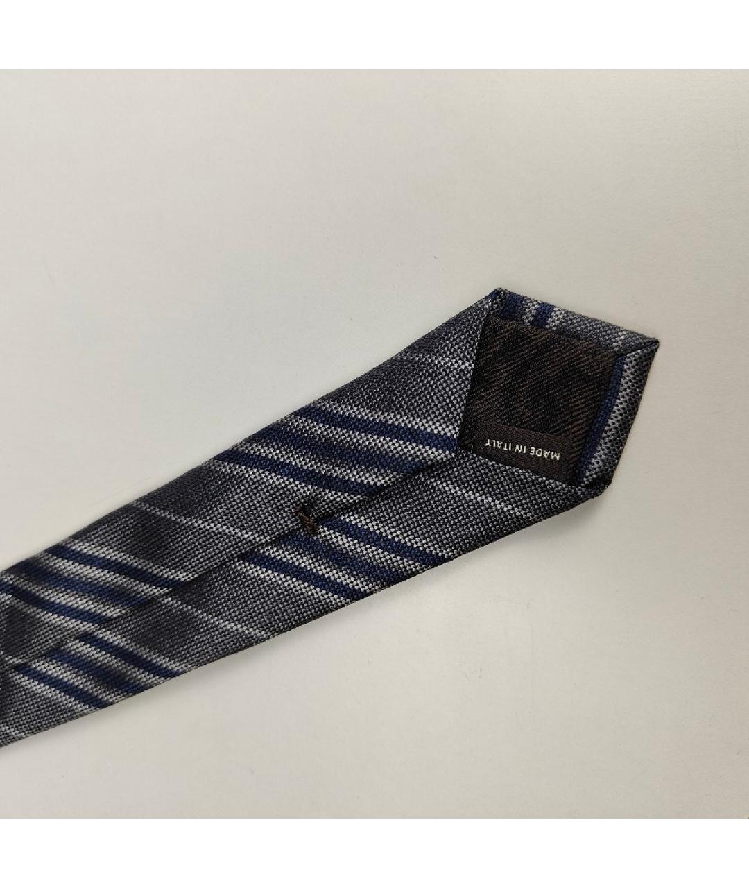 CANALI Серый шелковый галстук, фото 6