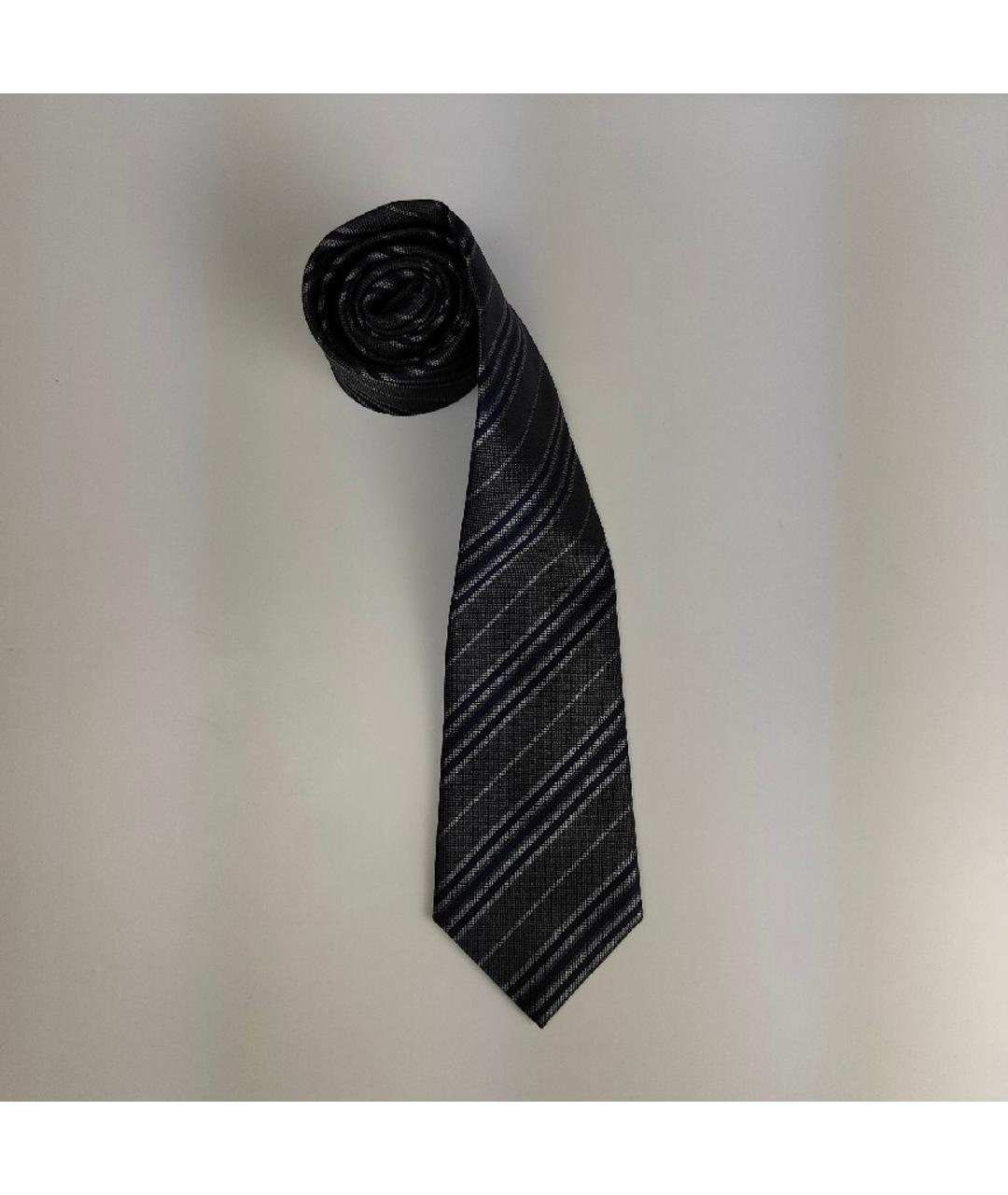 CANALI Серый шелковый галстук, фото 10