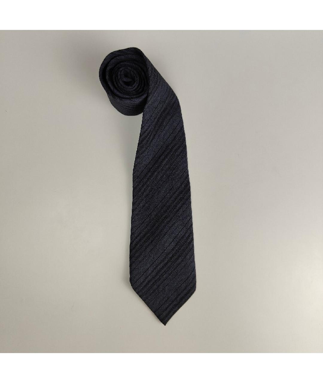 GIORGIO ARMANI Серый шелковый галстук, фото 10