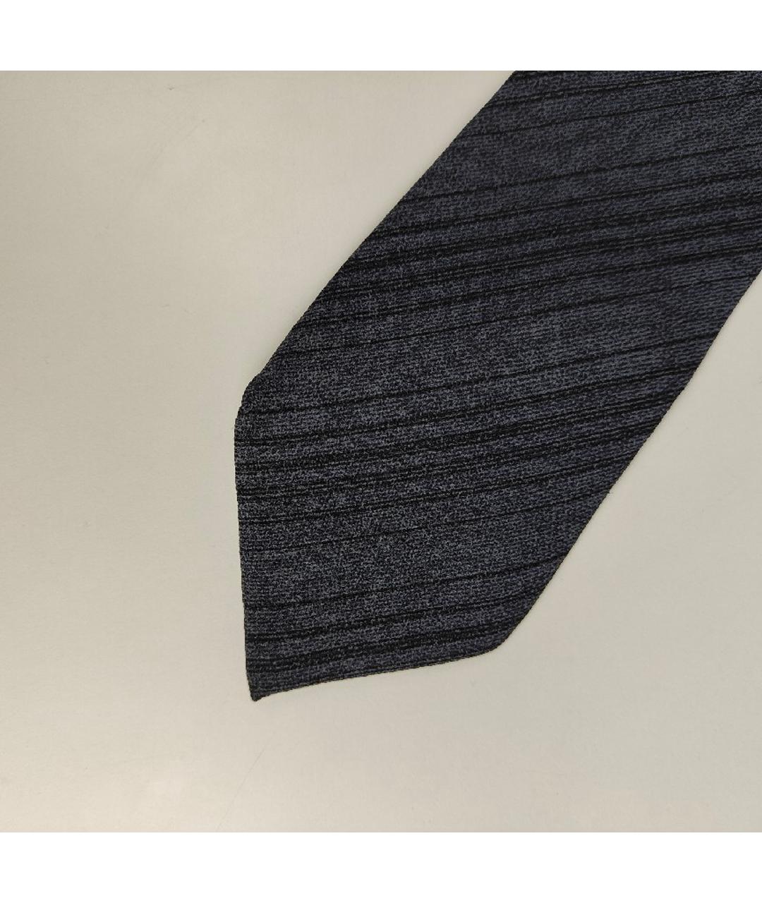 GIORGIO ARMANI Серый шелковый галстук, фото 4