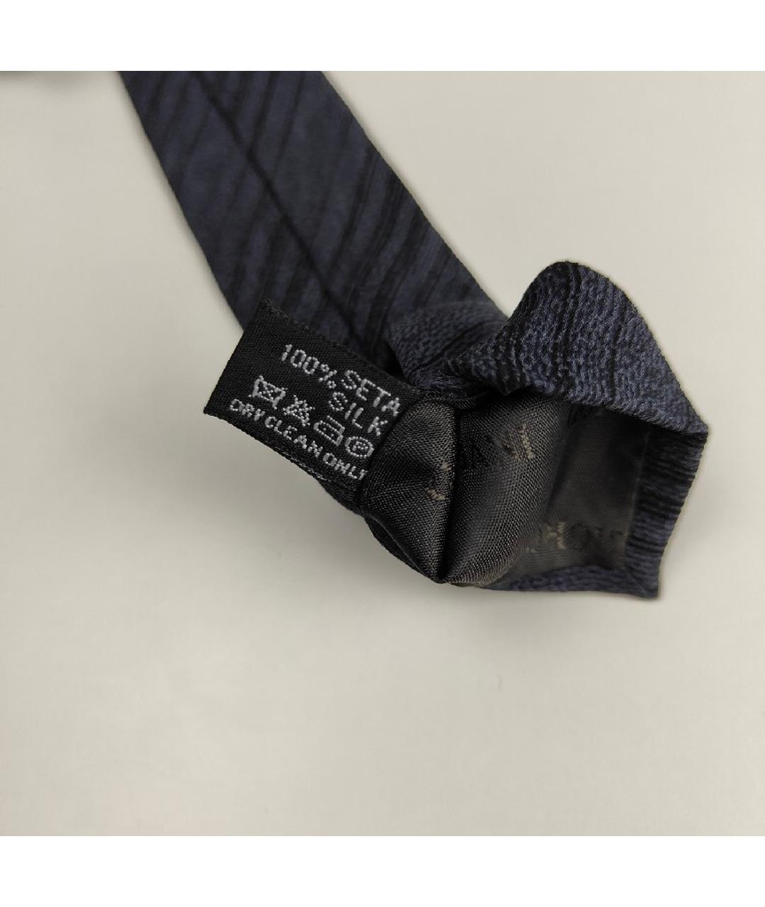 GIORGIO ARMANI Серый шелковый галстук, фото 7