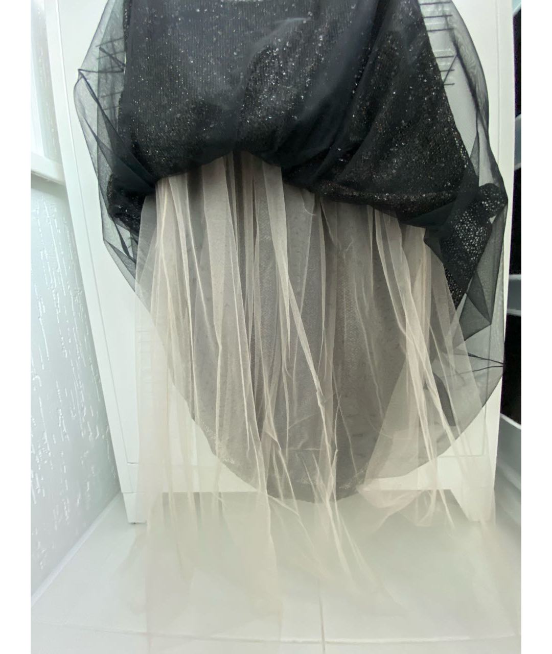 ERMANNO ERMANNO Черная полиамидовая юбка миди, фото 4