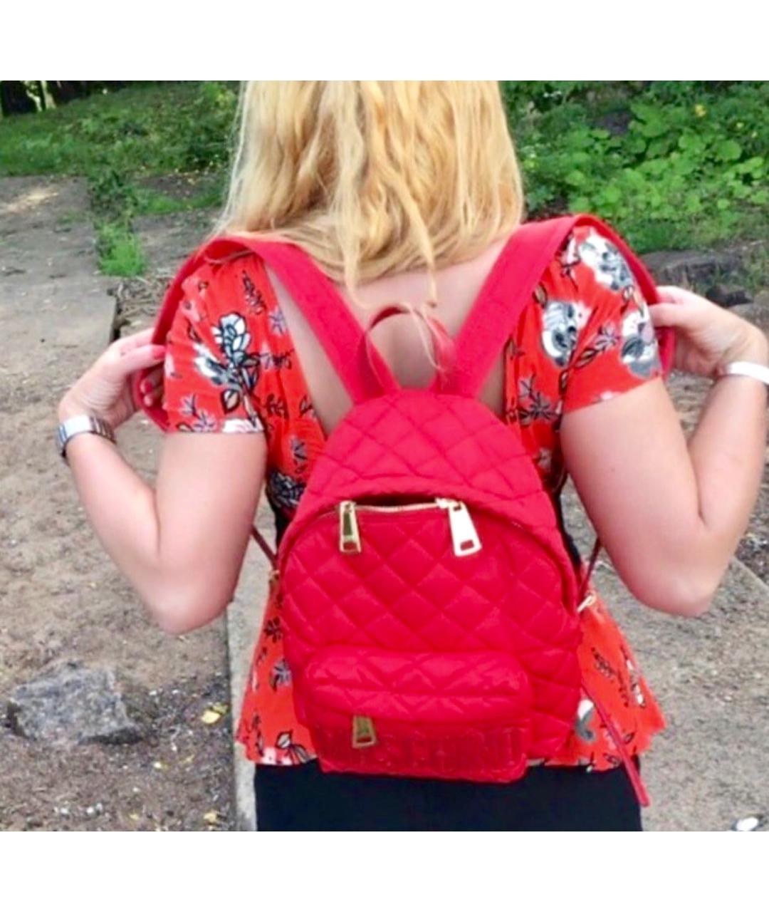 MOSCHINO Красный рюкзак, фото 5