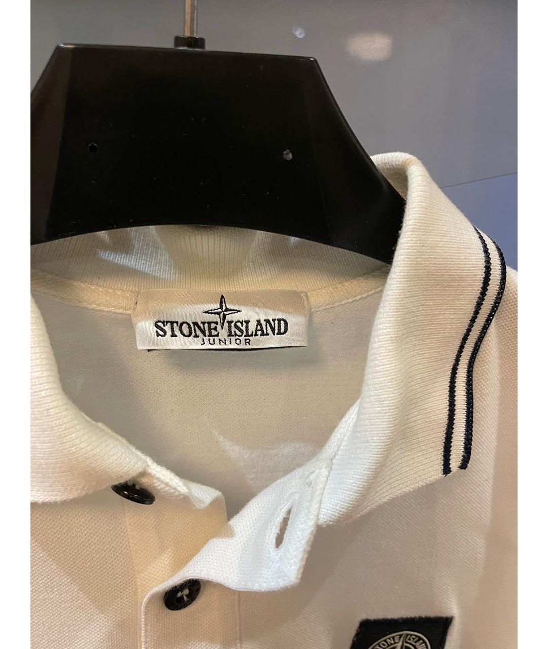 STONE ISLAND JUNIOR Белая водолазка, фото 2