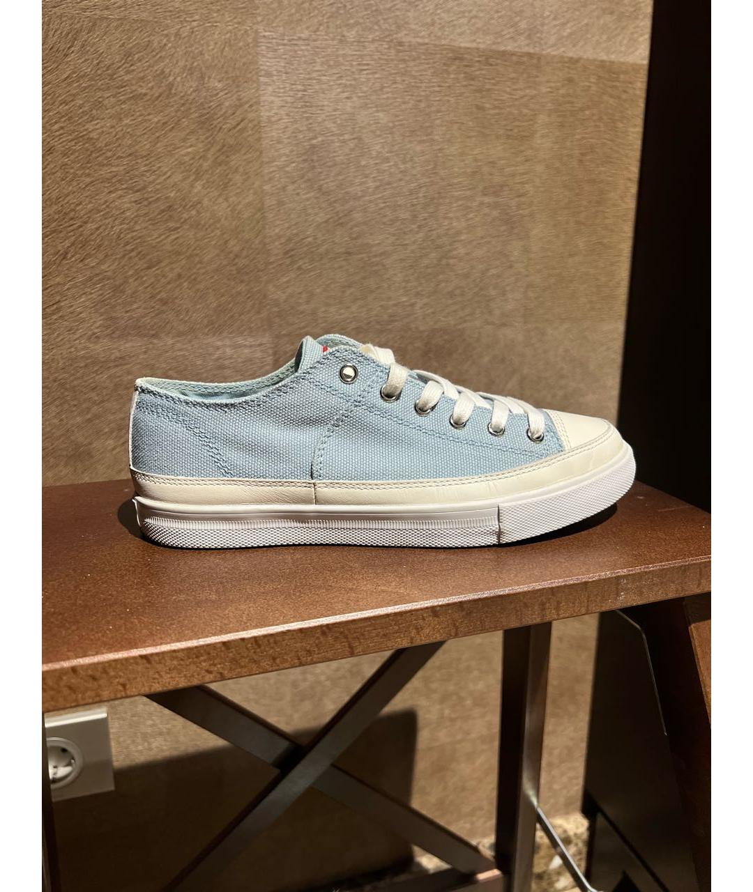 HUGO BOSS Голубые текстильные кеды, фото 8