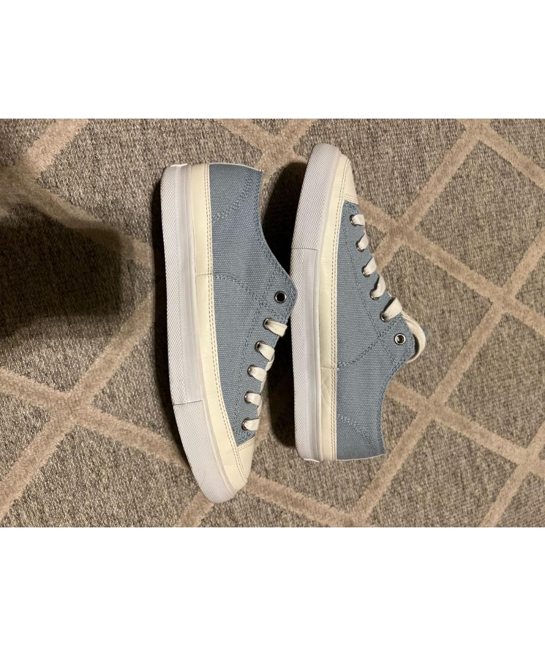 HUGO BOSS Голубые текстильные кеды, фото 6