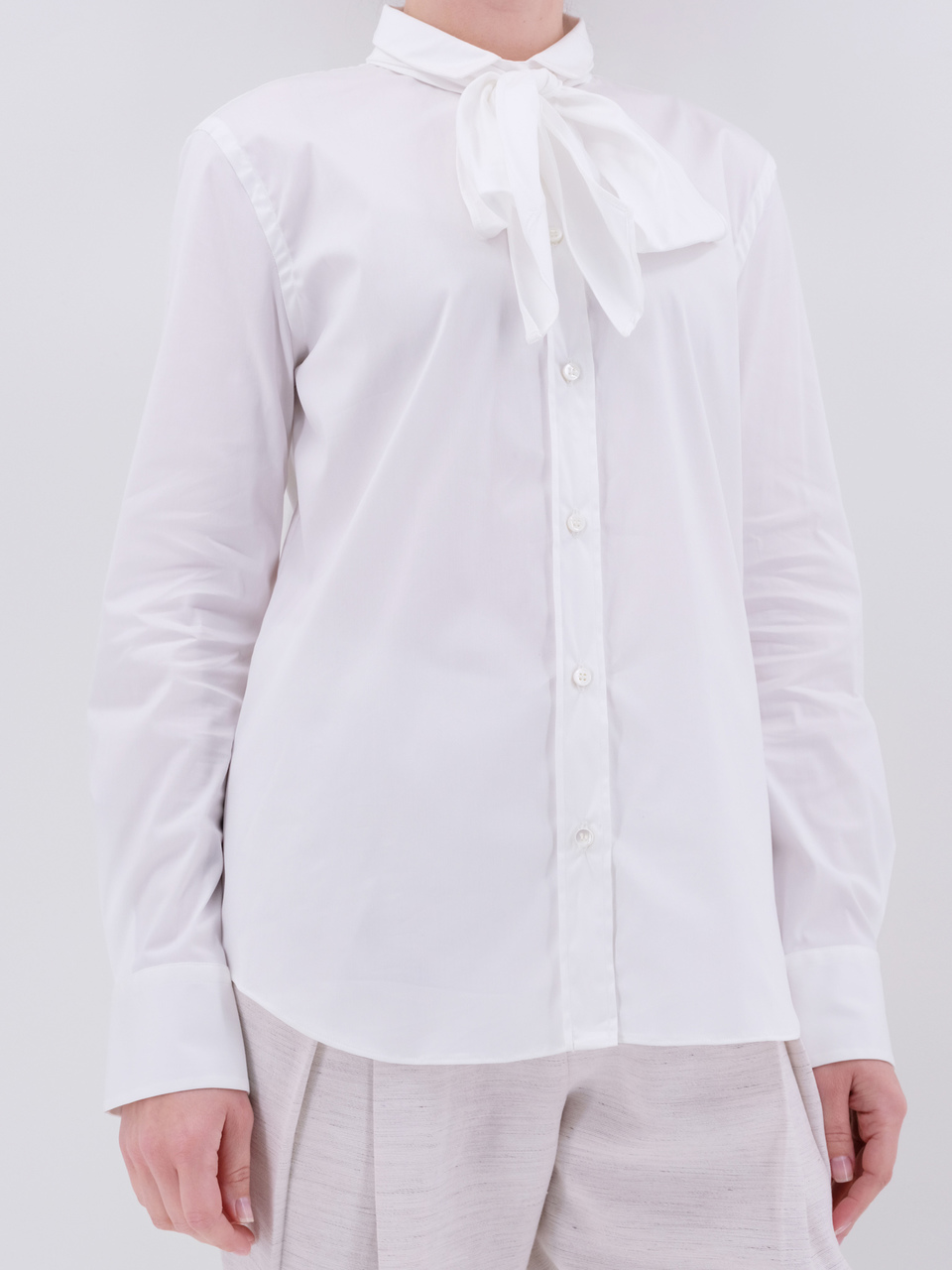BRUNELLO CUCINELLI Белая хлопковая рубашка, фото 2