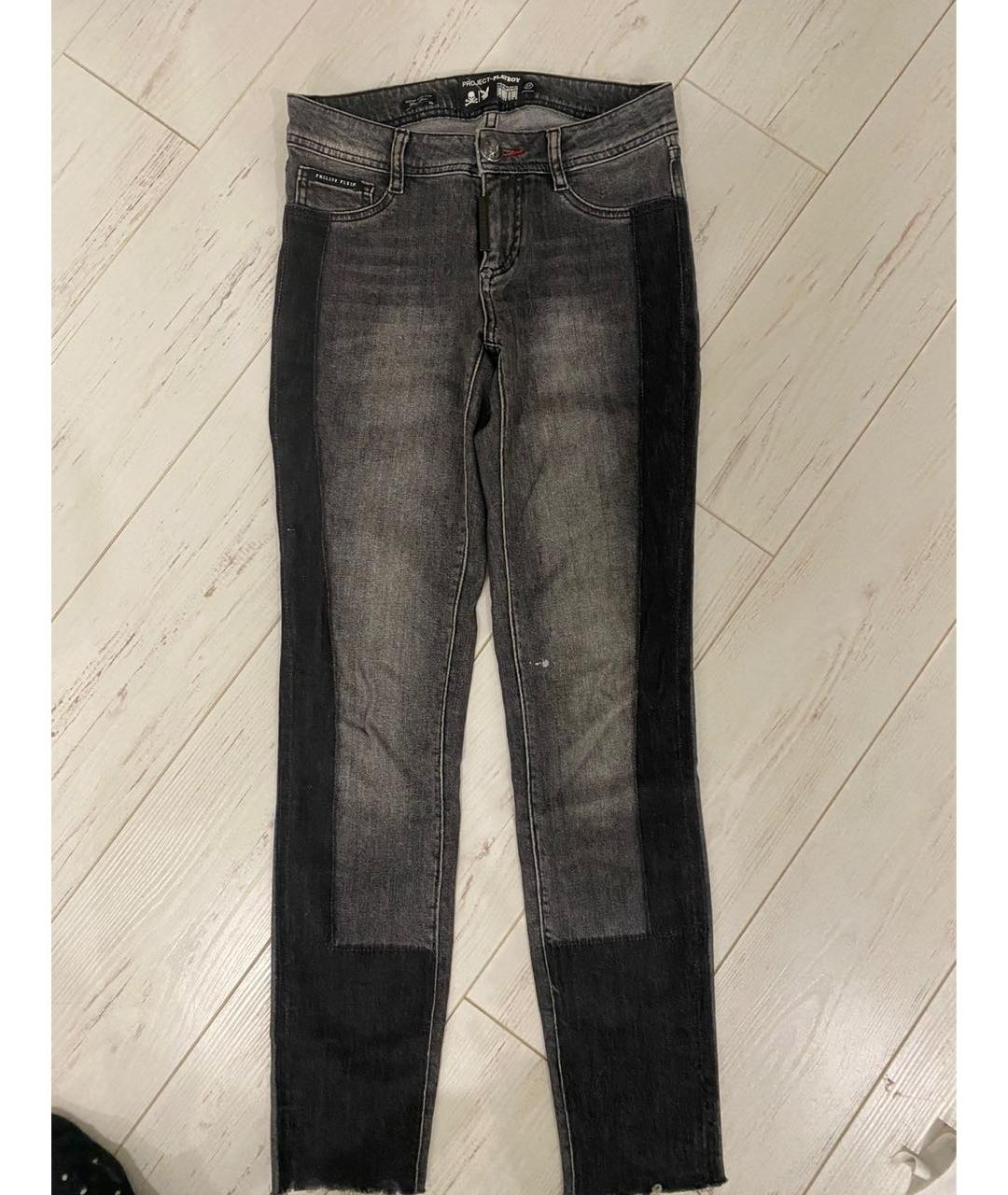 PHILIPP PLEIN Серые джинсы слим, фото 5