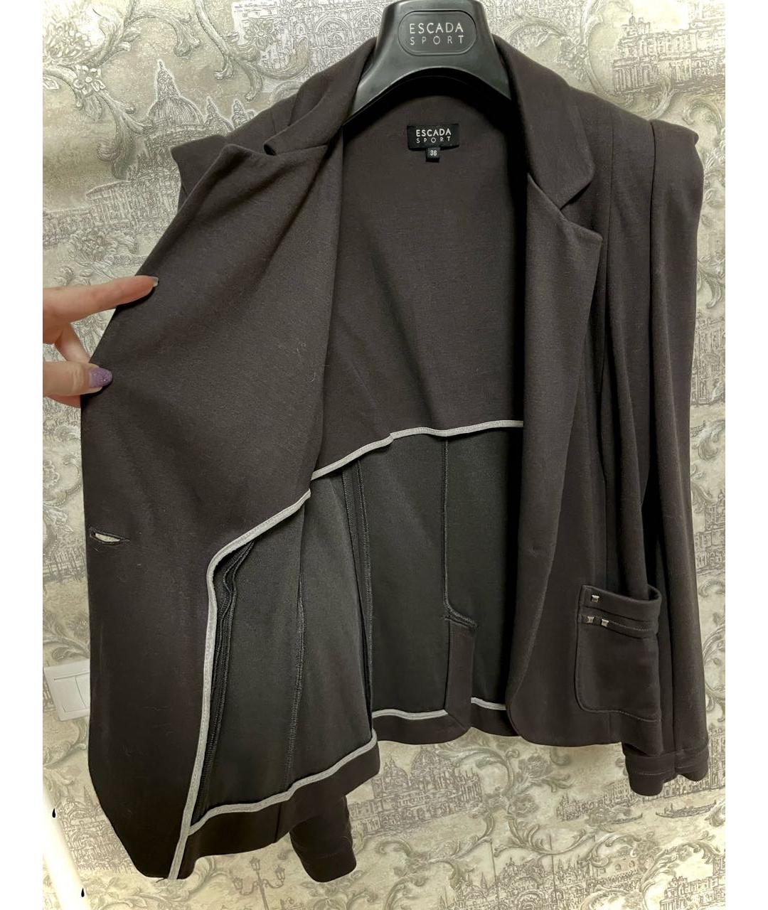 ESCADA Коричневый вискозный жакет/пиджак, фото 4