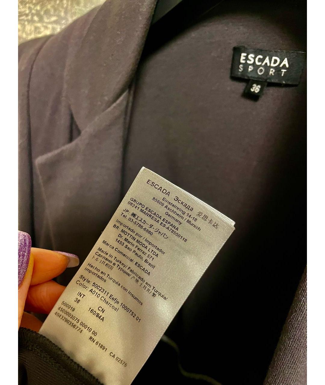 ESCADA Коричневый вискозный жакет/пиджак, фото 8