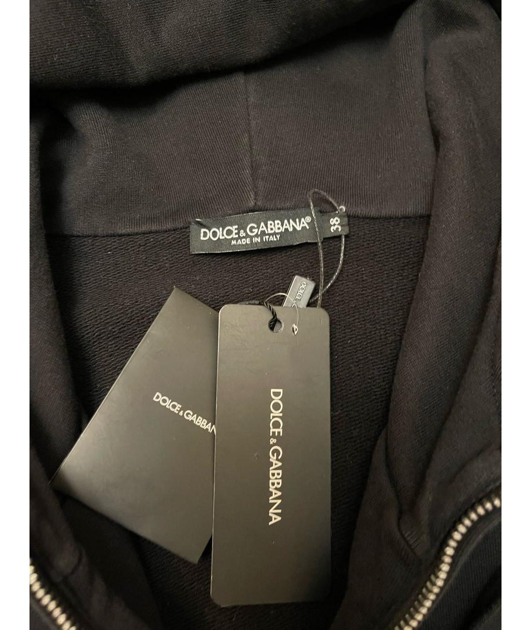 DOLCE&GABBANA Черный хлопковый спортивные костюмы, фото 4