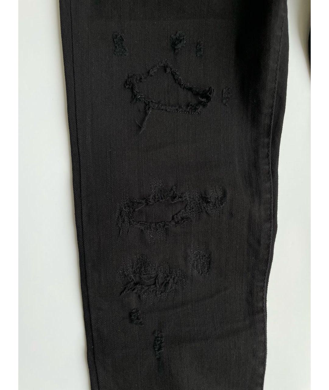 DSQUARED2 Черные хлопко-эластановые джинсы слим, фото 3