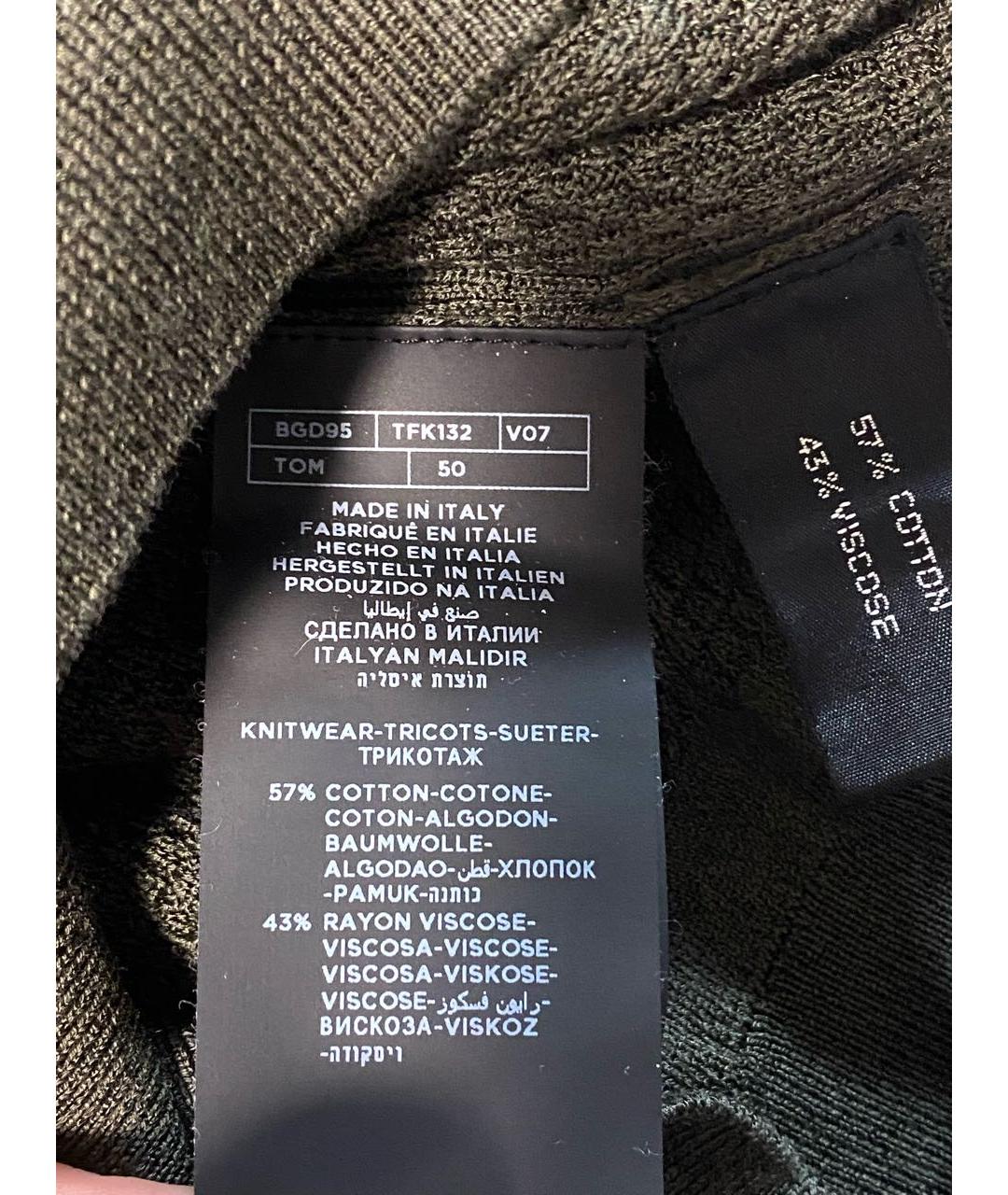 TOM FORD Зеленый джемпер / свитер, фото 5