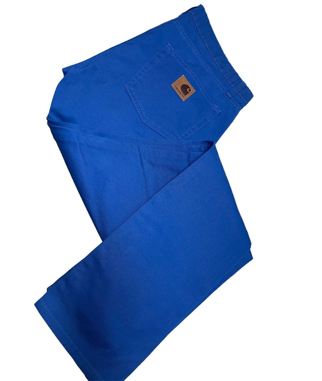 CARHARTT Синие хлопковые прямые джинсы, фото 4
