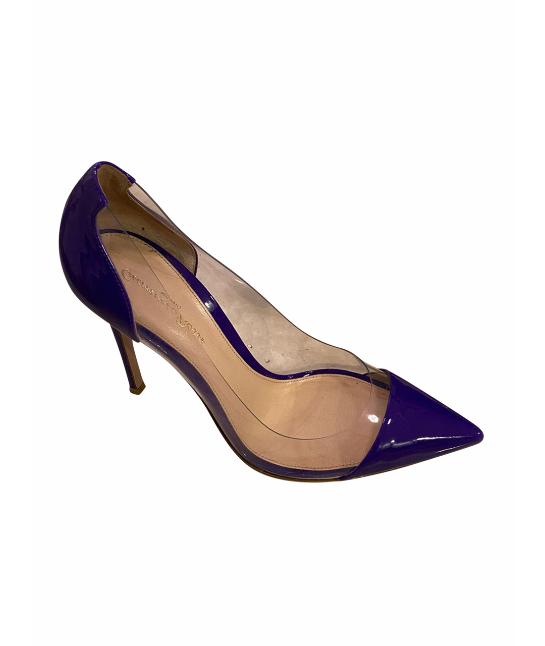 GIANVITO ROSSI Фиолетовые туфли из лакированной кожи, фото 1