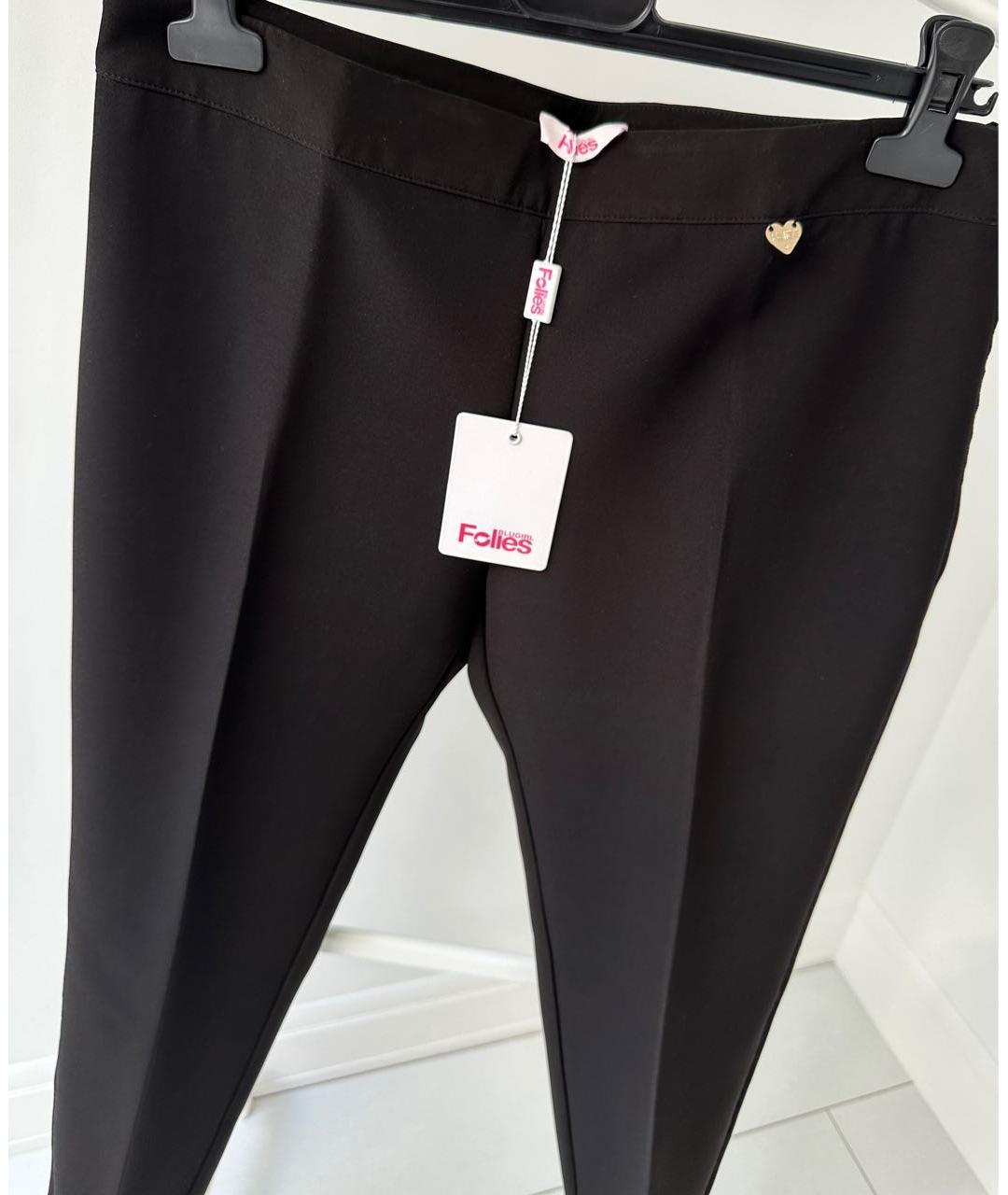 BLUGIRL Черные прямые брюки, фото 3