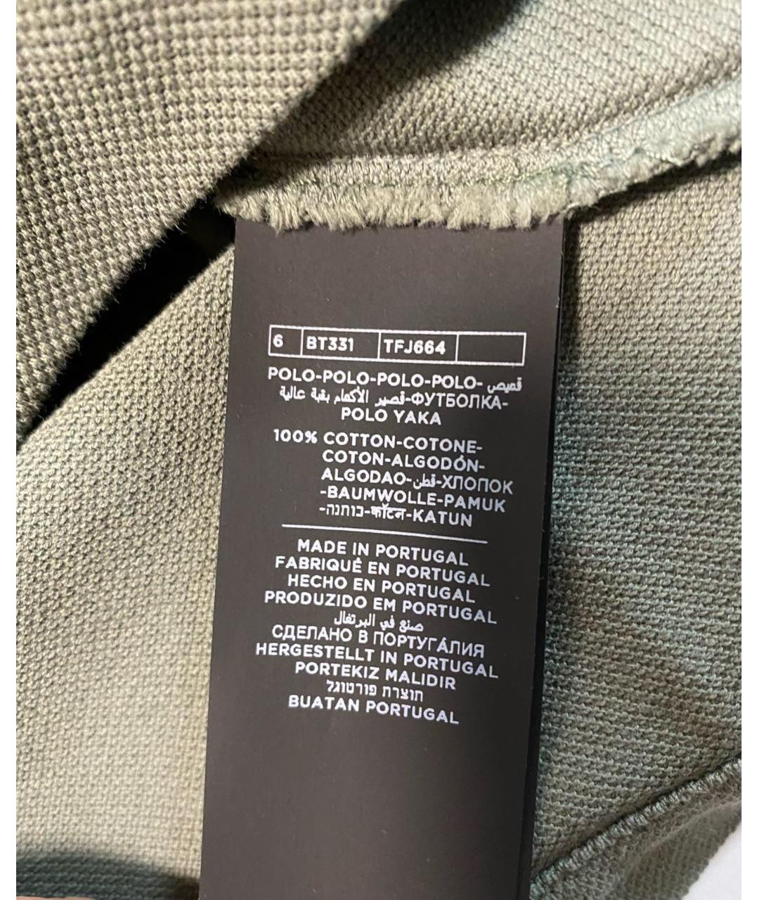 TOM FORD Зеленые хлопковое поло с коротким рукавом, фото 5