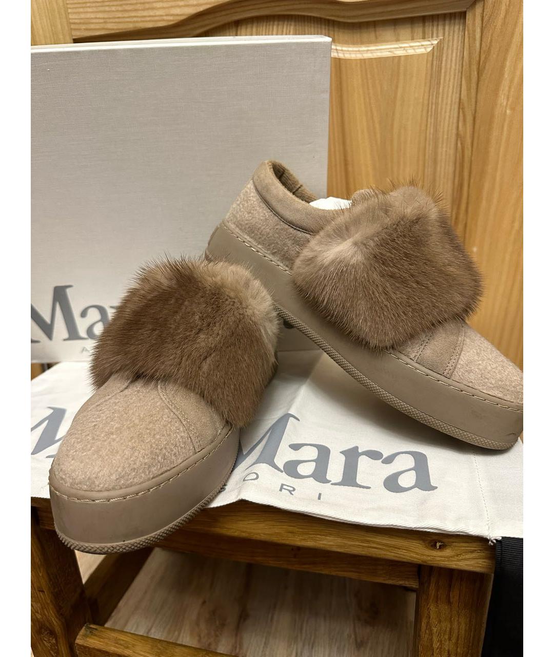 MAX MARA Коричневые кроссовки, фото 9