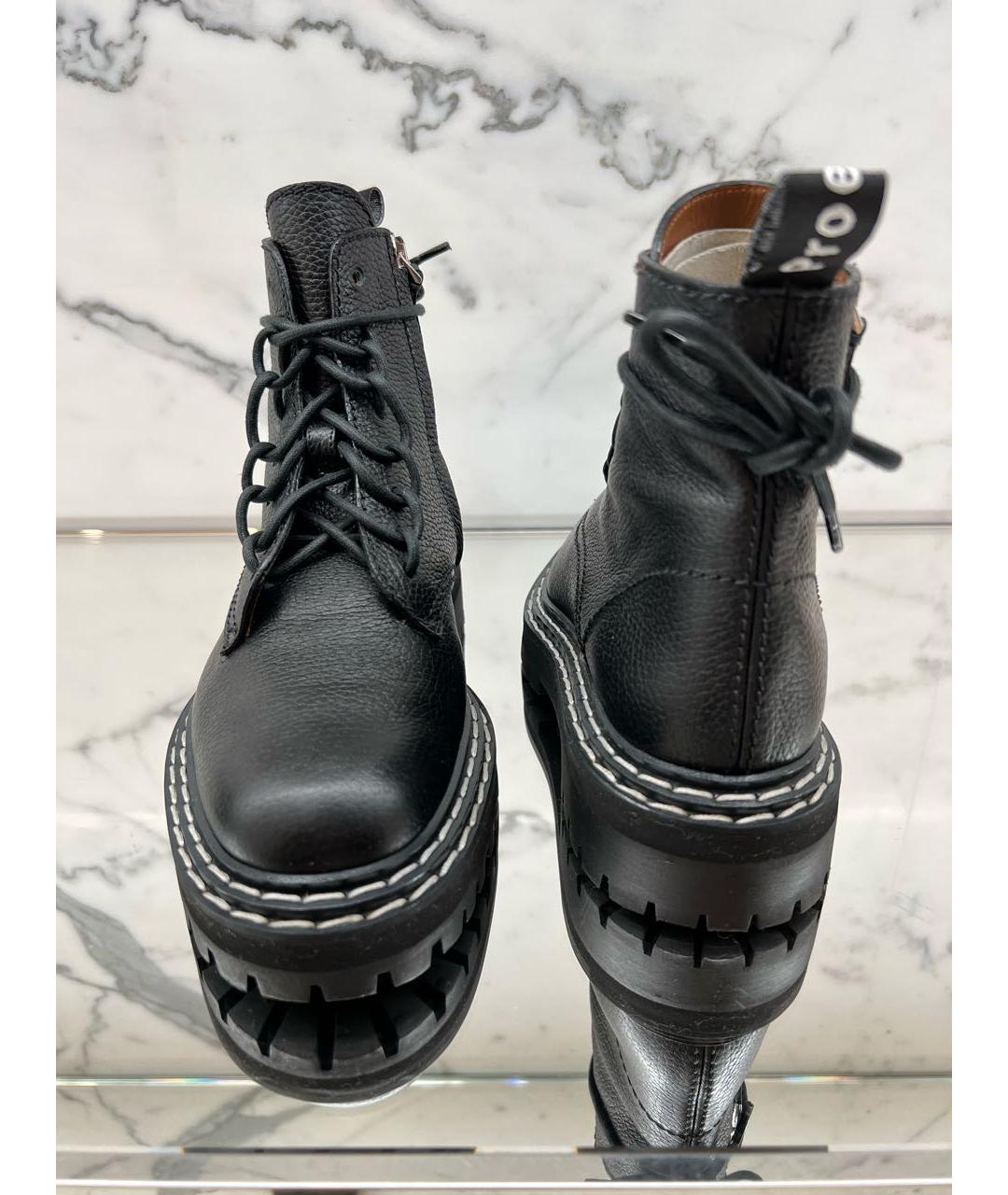 PROENZA SCHOULER Черные кожаные ботинки, фото 3