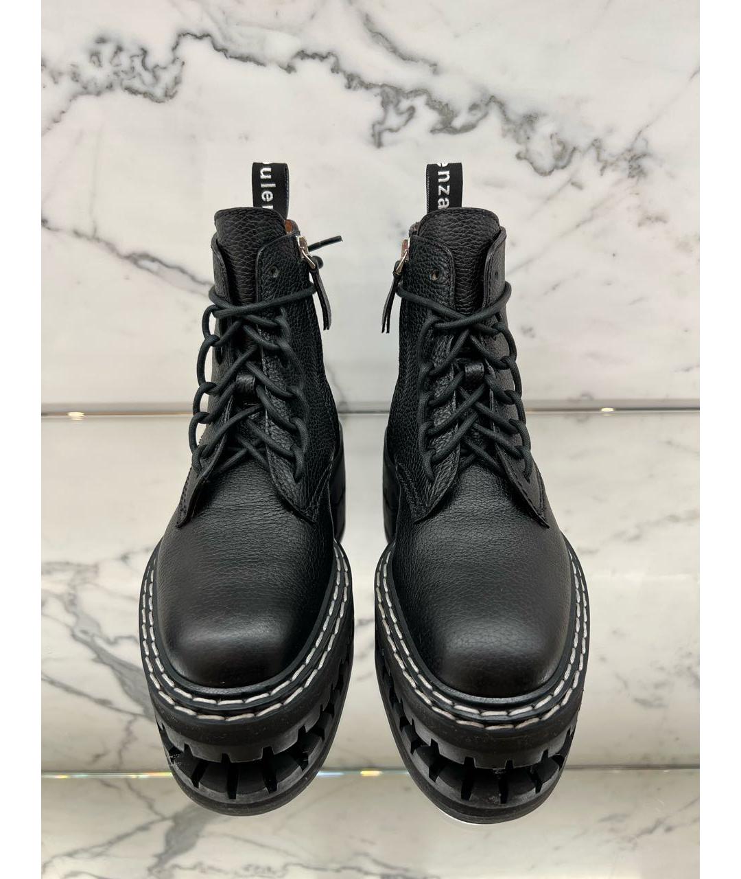 PROENZA SCHOULER Черные кожаные ботинки, фото 2