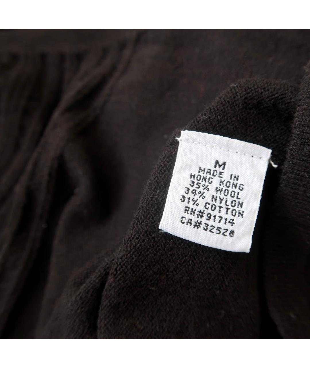ARMANI EXCHANGE Черный шерстяной джемпер / свитер, фото 7