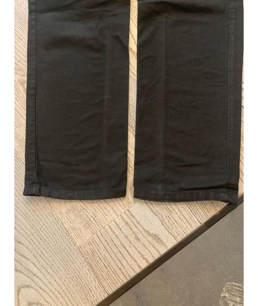 DOLCE&GABBANA Черные хлопковые прямые джинсы, фото 5