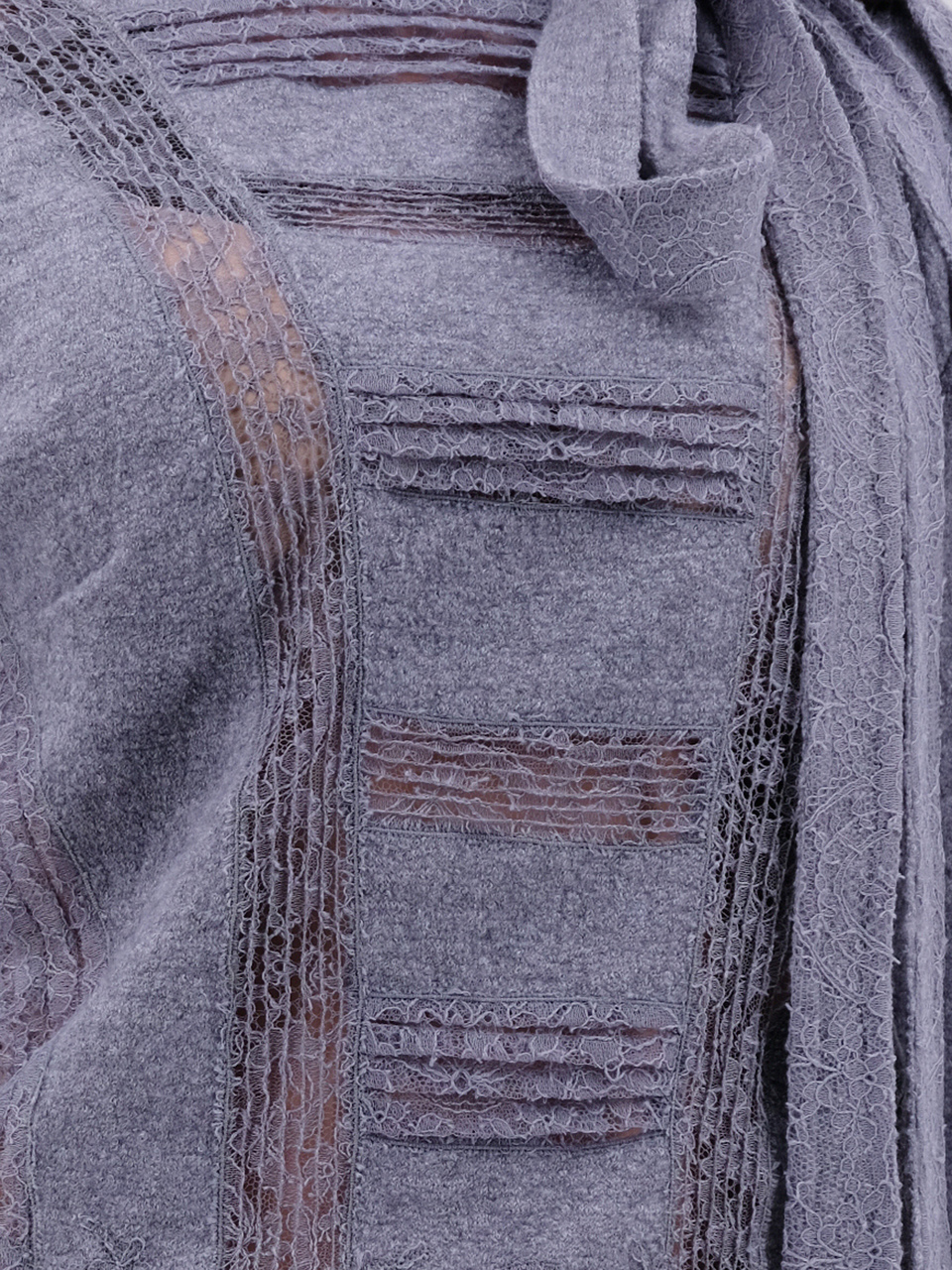 ERMANNO SCERVINO Серый шерстяной джемпер / свитер, фото 4
