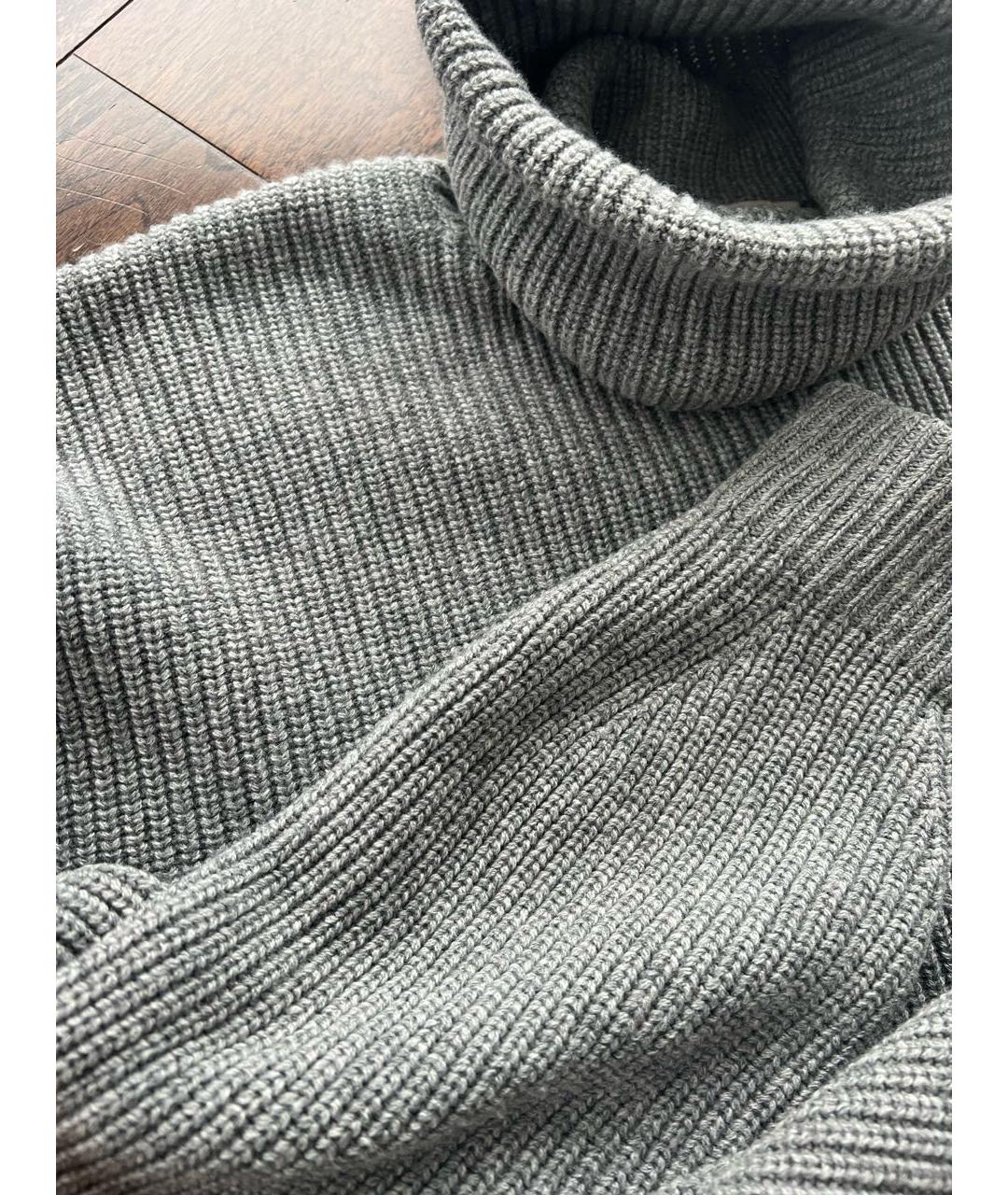TORY BURCH Серый шерстяной джемпер / свитер, фото 4