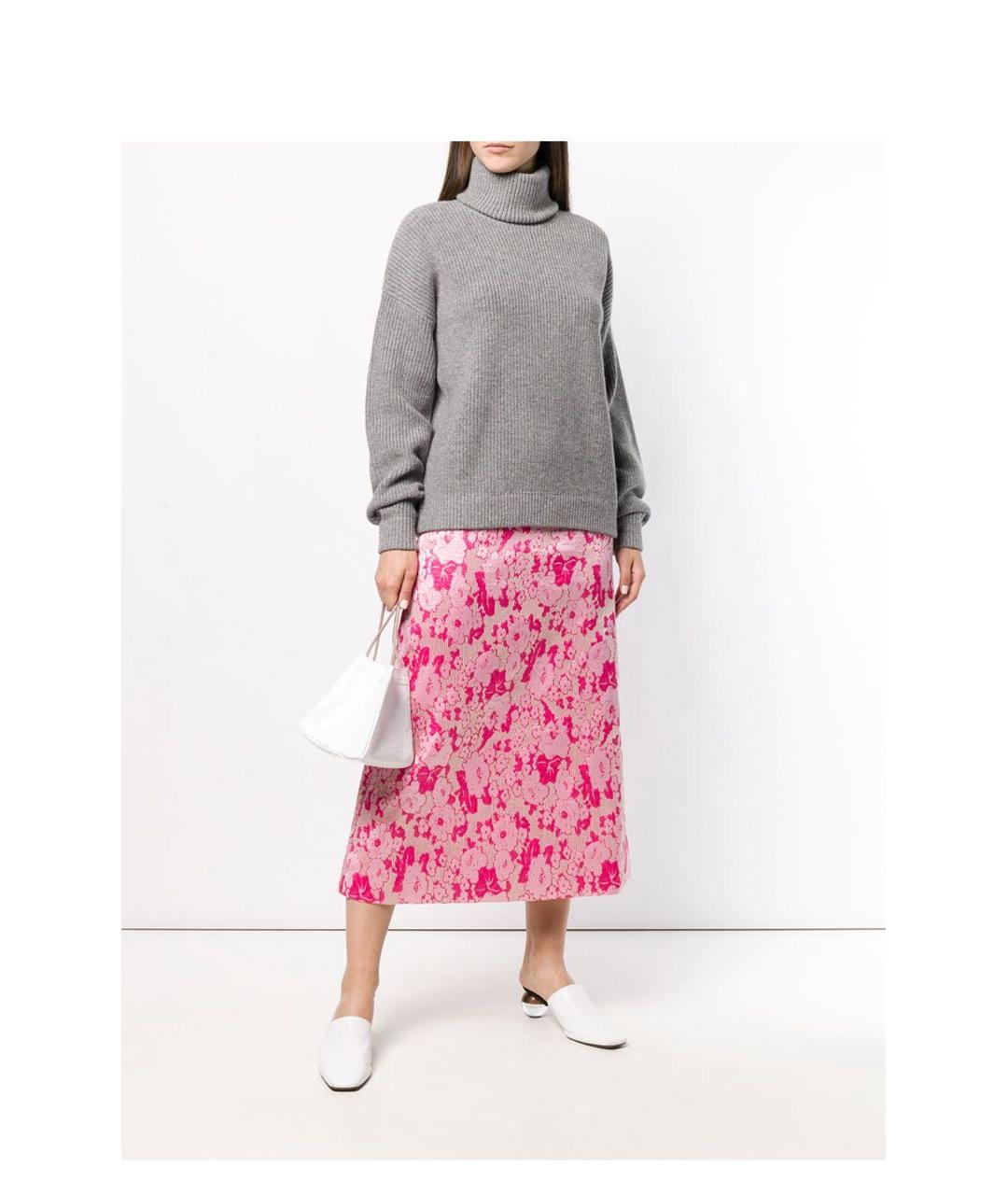 TORY BURCH Серый шерстяной джемпер / свитер, фото 7