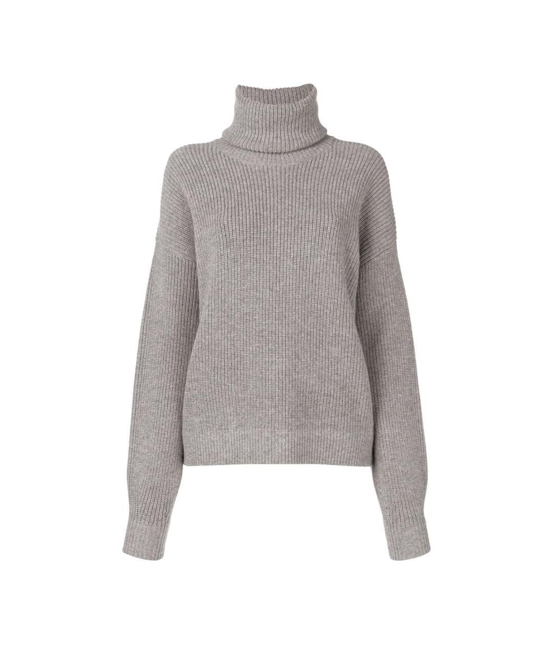 TORY BURCH Серый шерстяной джемпер / свитер, фото 1