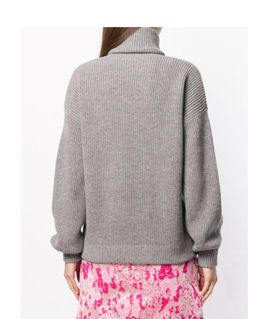 TORY BURCH Серый шерстяной джемпер / свитер, фото 2