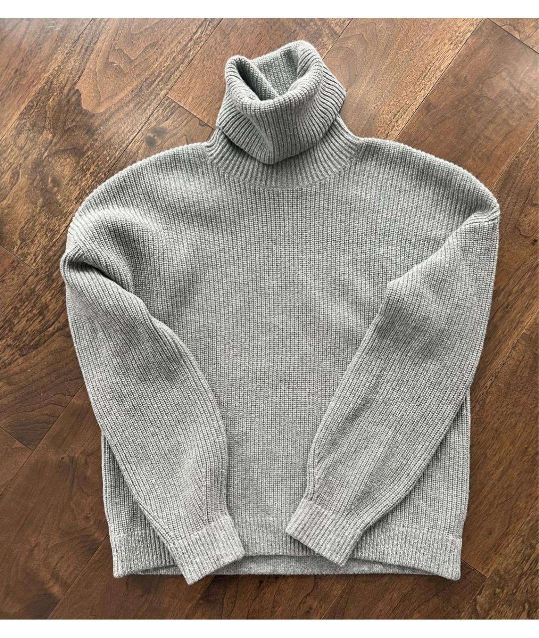 TORY BURCH Серый шерстяной джемпер / свитер, фото 5