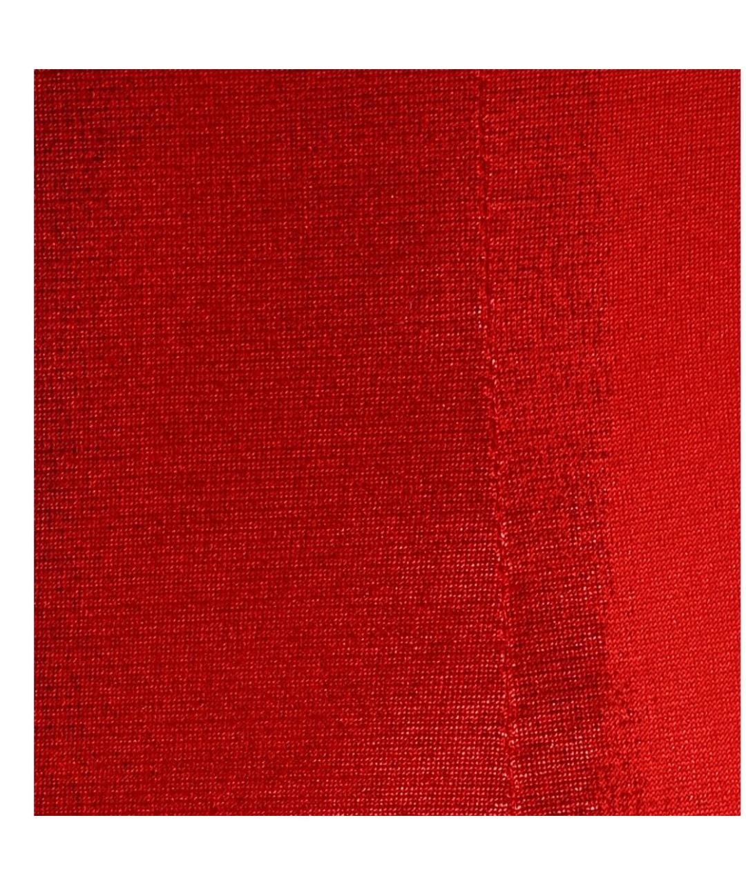 DOLCE&GABBANA Красное вискозное коктейльное платье, фото 6