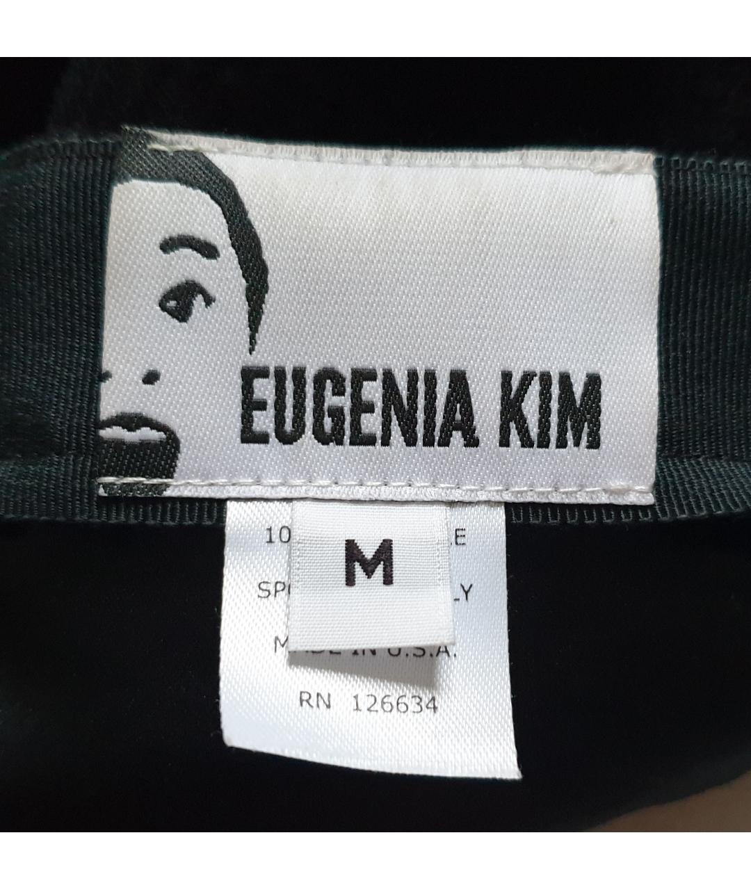 EUGENIA KIM Черная кашемировая кепка, фото 4
