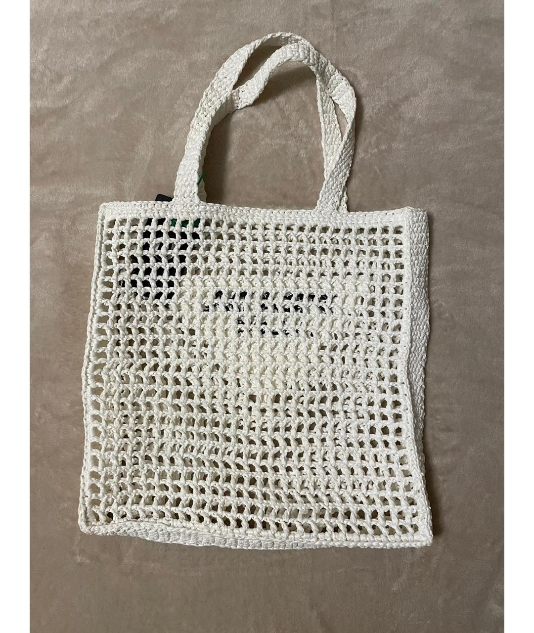 PRADA Белая пляжная сумка, фото 3