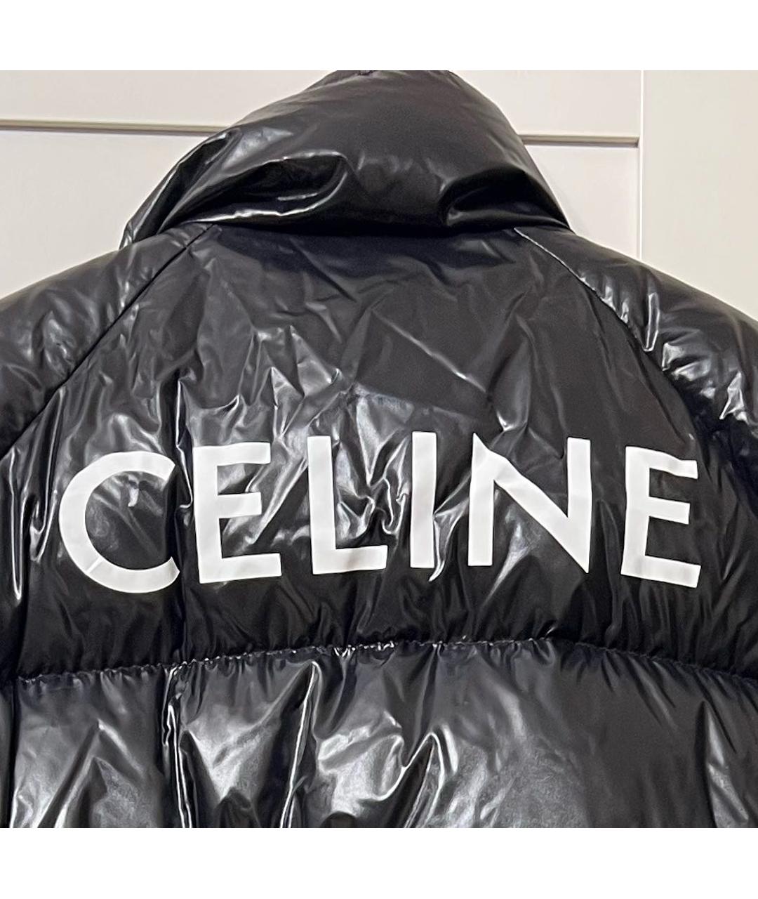CELINE Черный полиамидовый пуховик, фото 6
