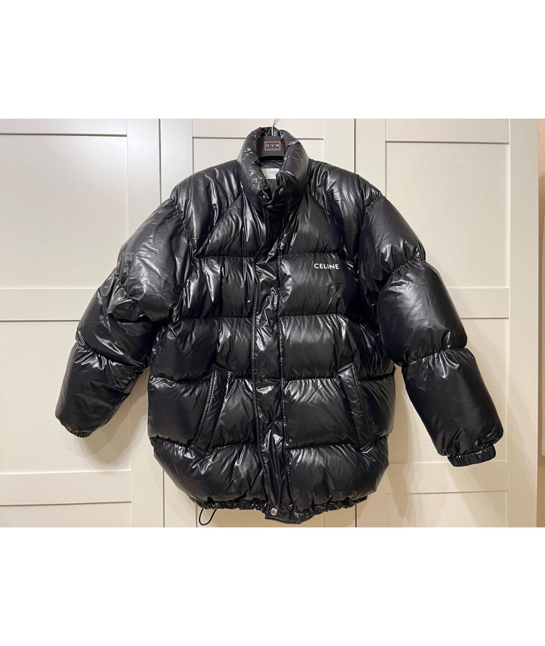 CELINE Черный полиамидовый пуховик, фото 9