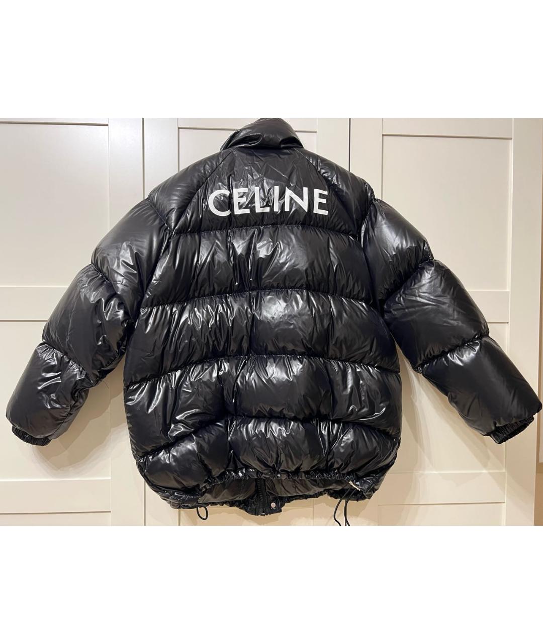 CELINE Черный полиамидовый пуховик, фото 2