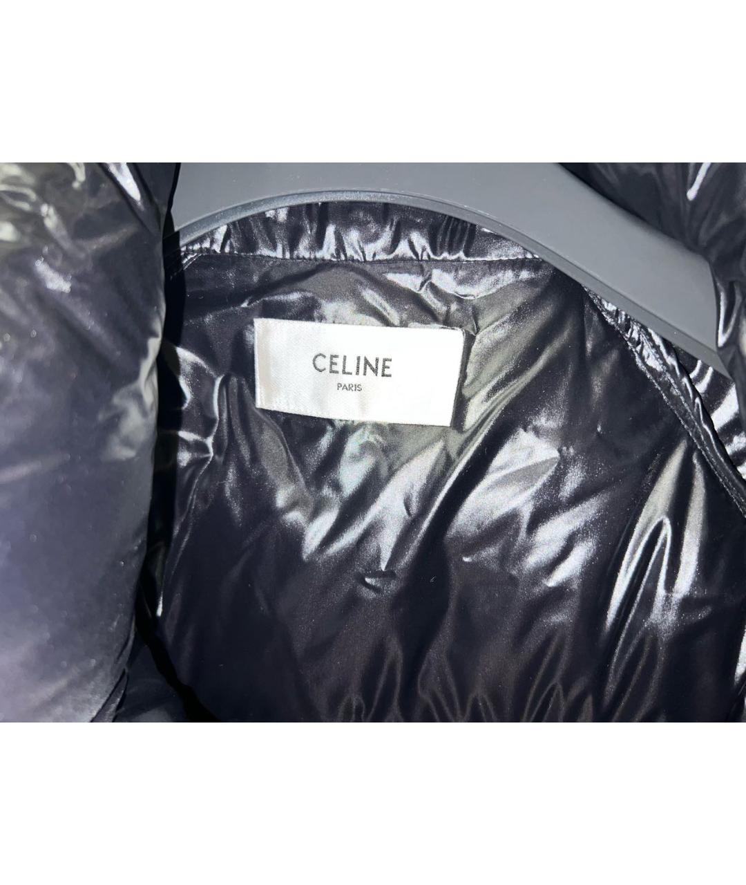CELINE Черный полиамидовый пуховик, фото 5