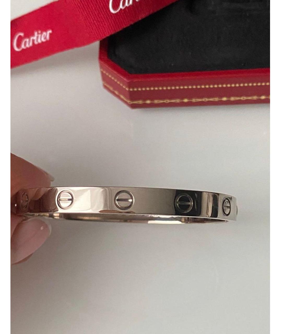 CARTIER Белый браслет из белого золота, фото 5