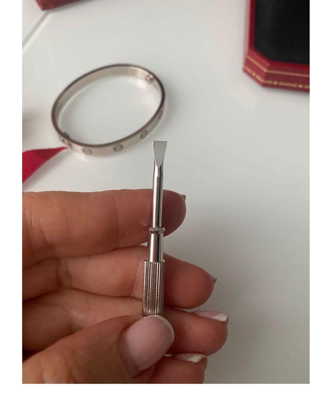 CARTIER Белый браслет из белого золота, фото 3