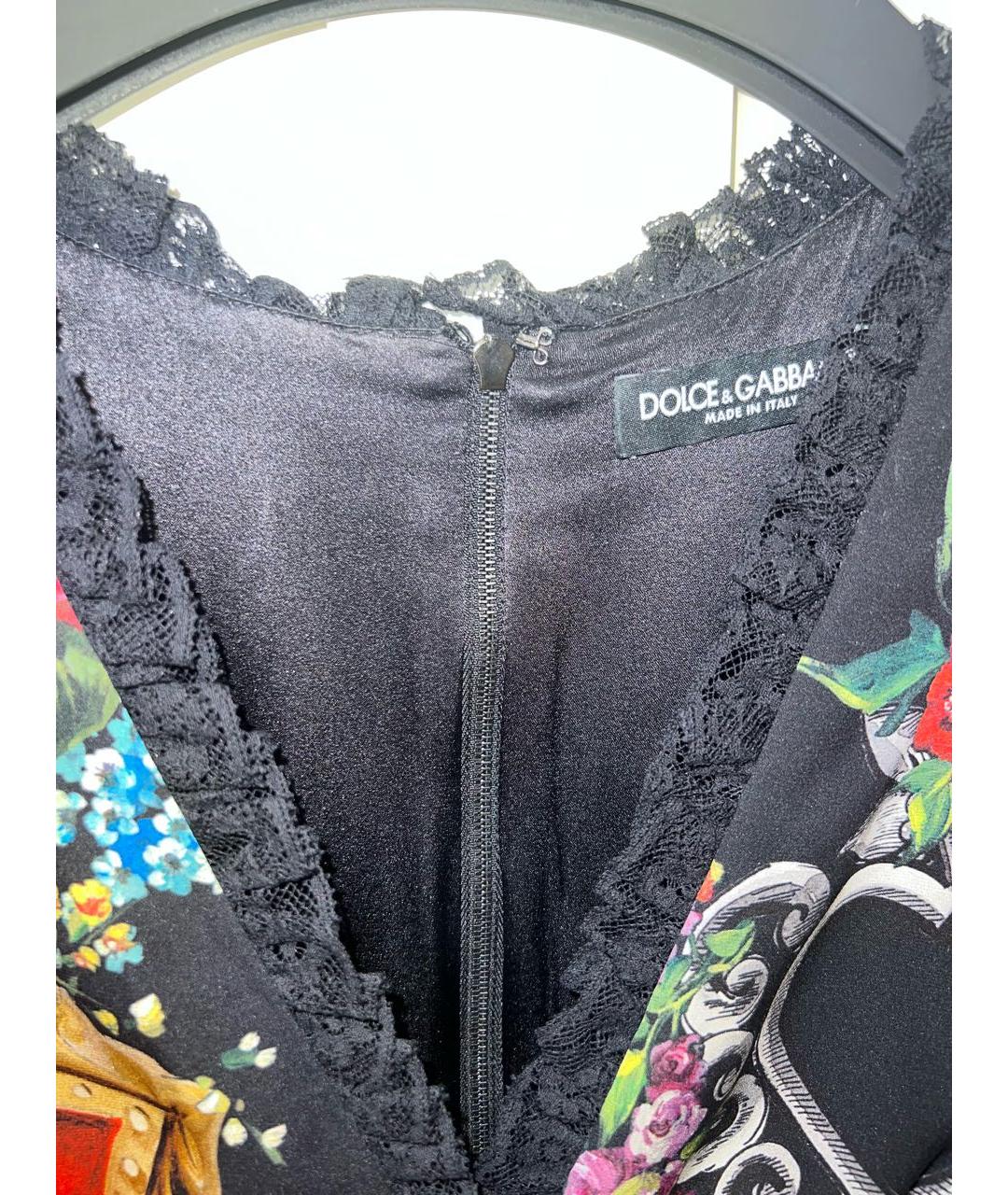 DOLCE&GABBANA Красное шелковое коктейльное платье, фото 2