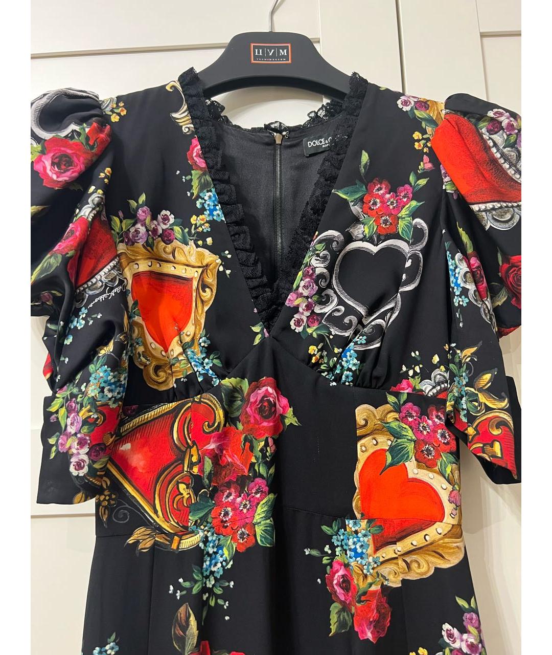 DOLCE&GABBANA Красное шелковое коктейльное платье, фото 3