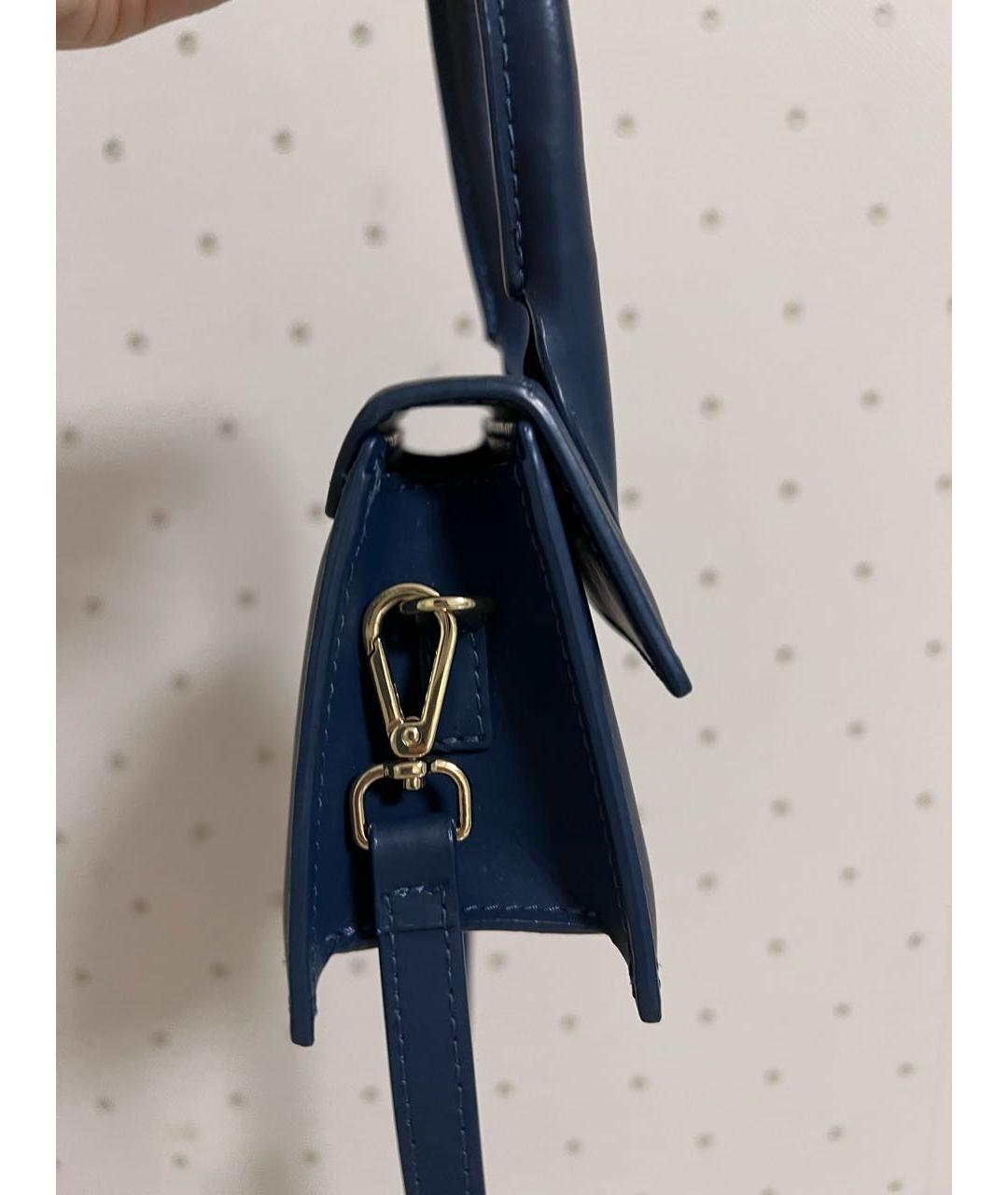 JACQUEMUS Темно-синяя сумка через плечо, фото 5