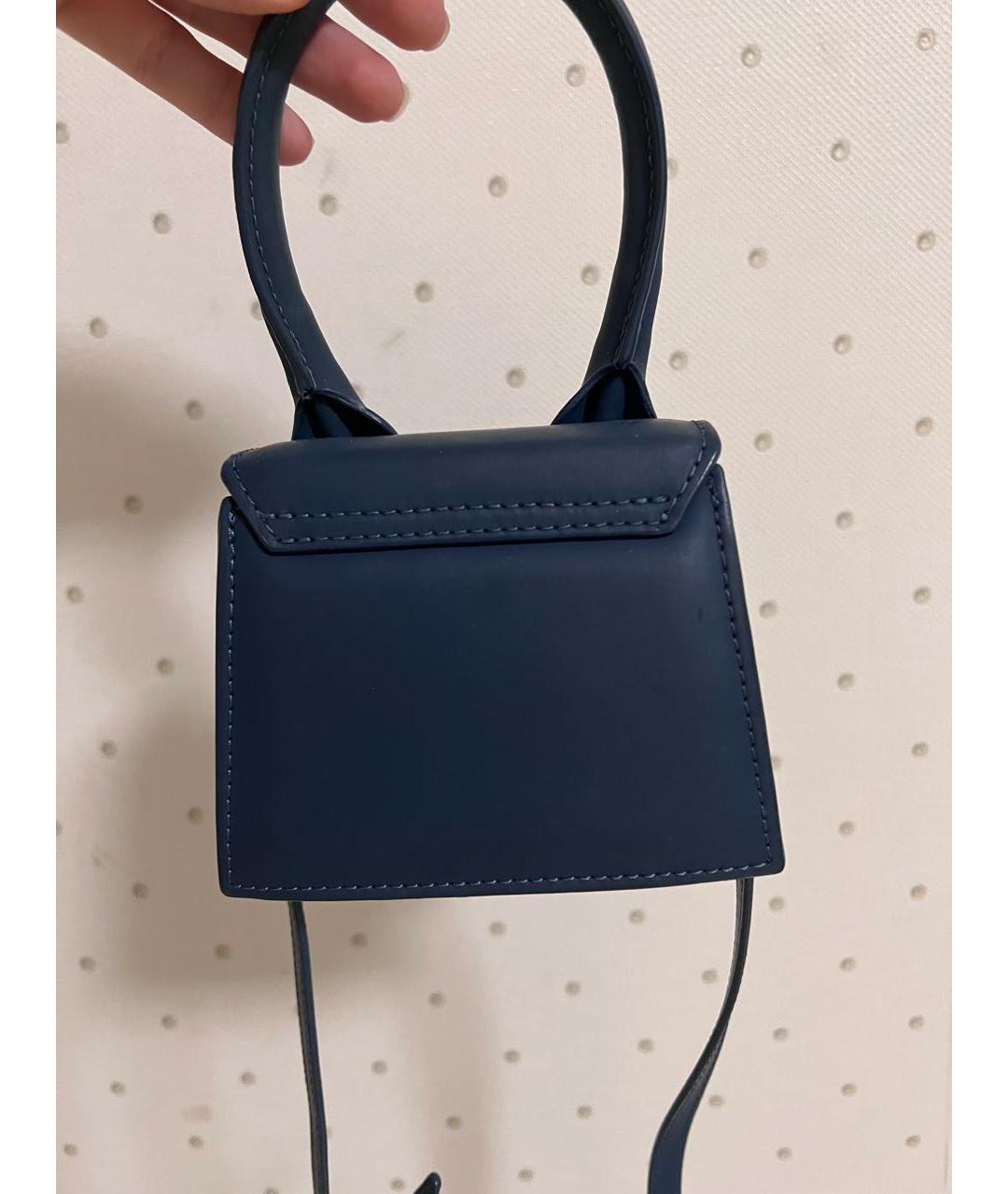 JACQUEMUS Темно-синяя сумка через плечо, фото 7