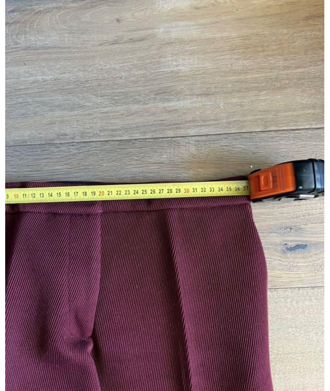 ERIKA CAVALLINI Бордовые брюки узкие, фото 7